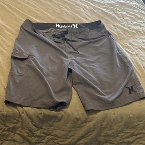 Hurley Men's Swim Trunks Gray Shorts